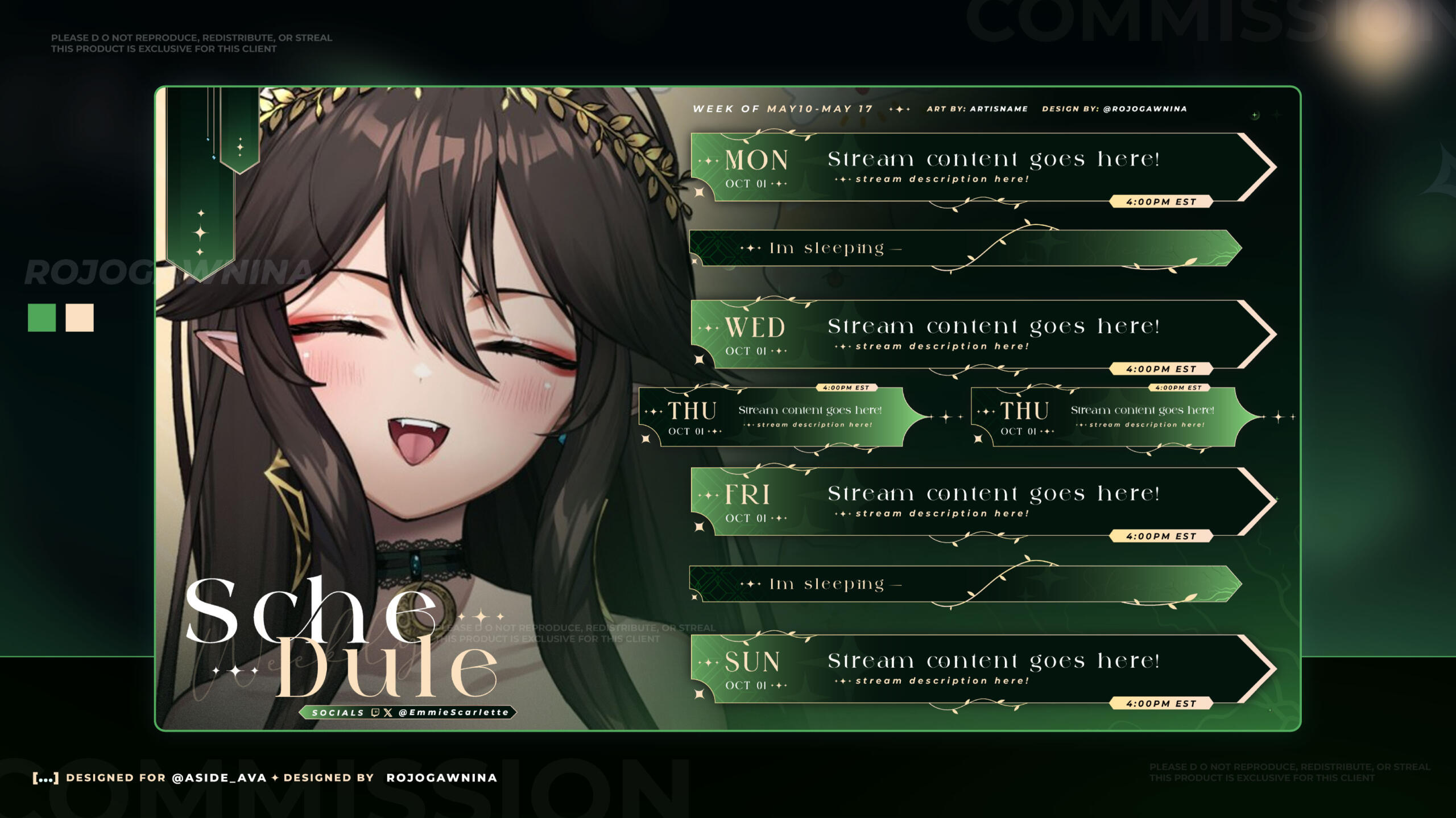 「 ✦ CLIENT @EMMIESCARLETTE ✦ 」